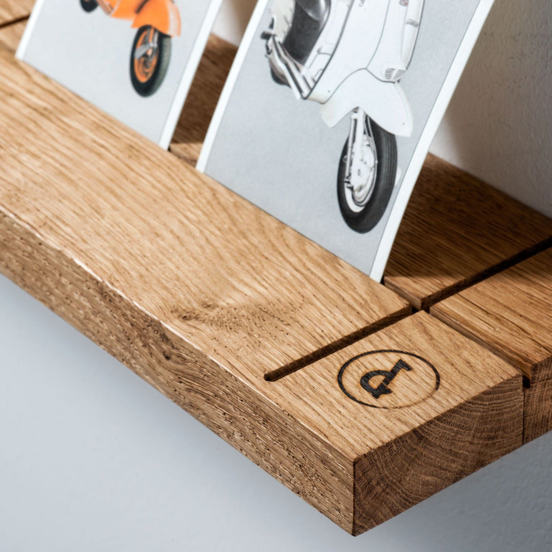 OAK - wall shelf with bookends | weld & co