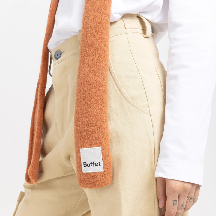 ALPACA BALACLAVA SCARF - Sturmhaube mit Schal - Rust | Buffet Clothing