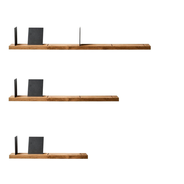 OAK - wall shelf with bookends | weld & co