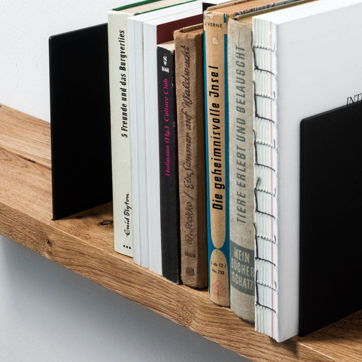 OAK - wall shelf with bookends | weld & co