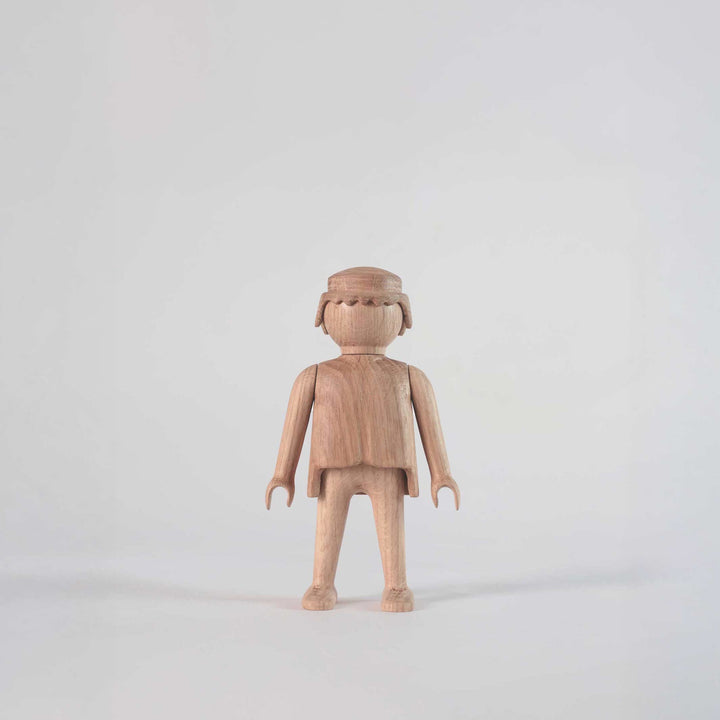 PLAYMOBIL Man Small - Wooden Figurine - Oak 17 cm high | Jakob Burgsø | boyhood