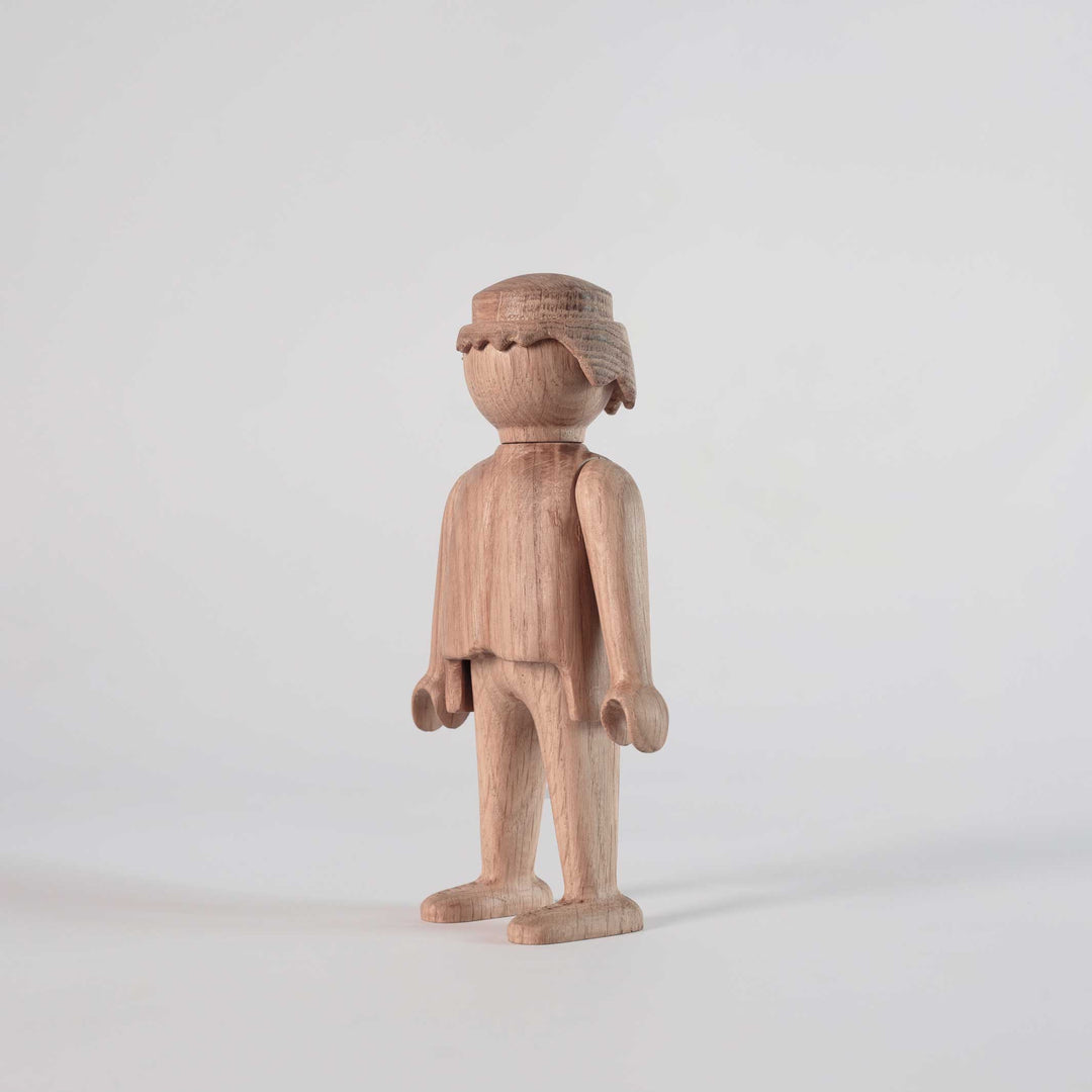 PLAYMOBIL Man Small - Wooden Figurine - Oak 17 cm high | Jakob Burgsø | boyhood