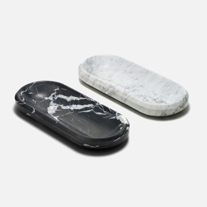 FACET BOWL - Ablage - Große Schale aus weissem Carrara Marmor - 31 cm | Craighill