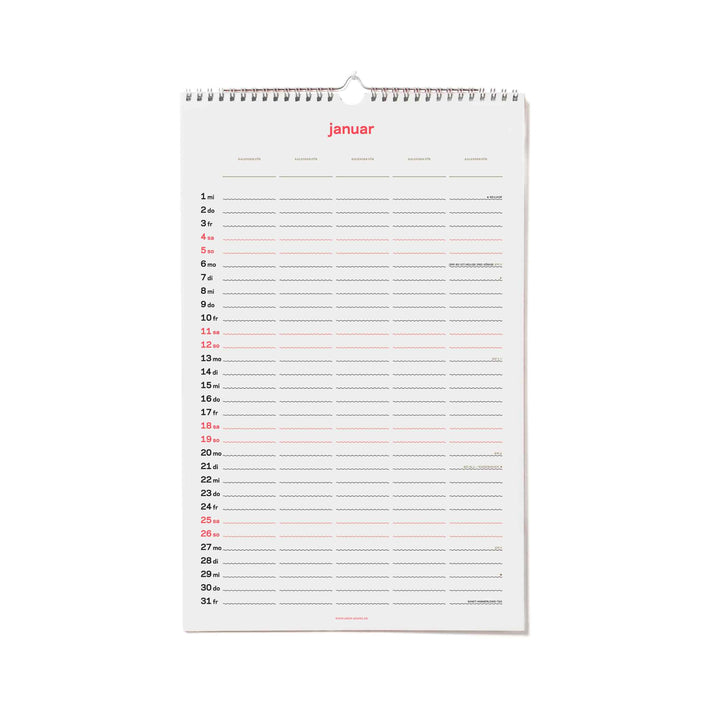 zweitausend&fünfundzwanzig - FAMILIENKALENDER & PLANER 2025 - 27×42 cm | rikiki