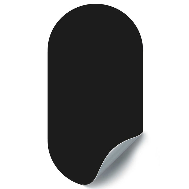 OVAL - wall sticker magnetic - black | Groovy Magnets