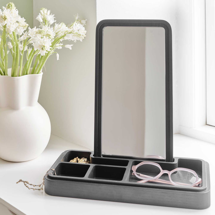 MIRROR BOX | Wooden JEWELRY & STORAGE BOX | Grounded Craftwork | Spring Copenhagen