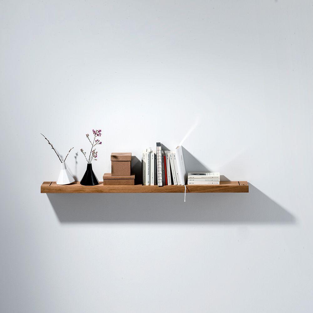OAK - wall shelf with bookends | weld & co