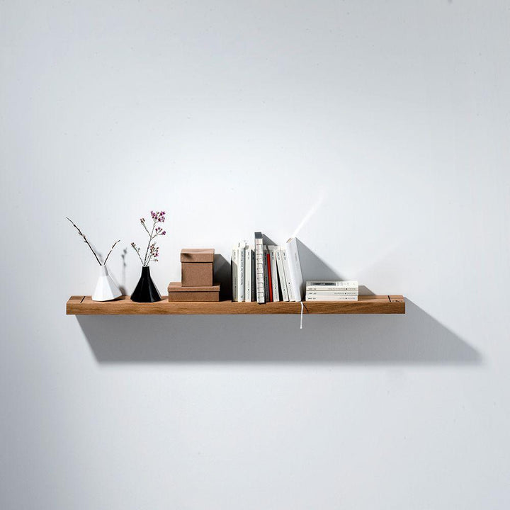 OAK - wall shelf with bookends | weld & co
