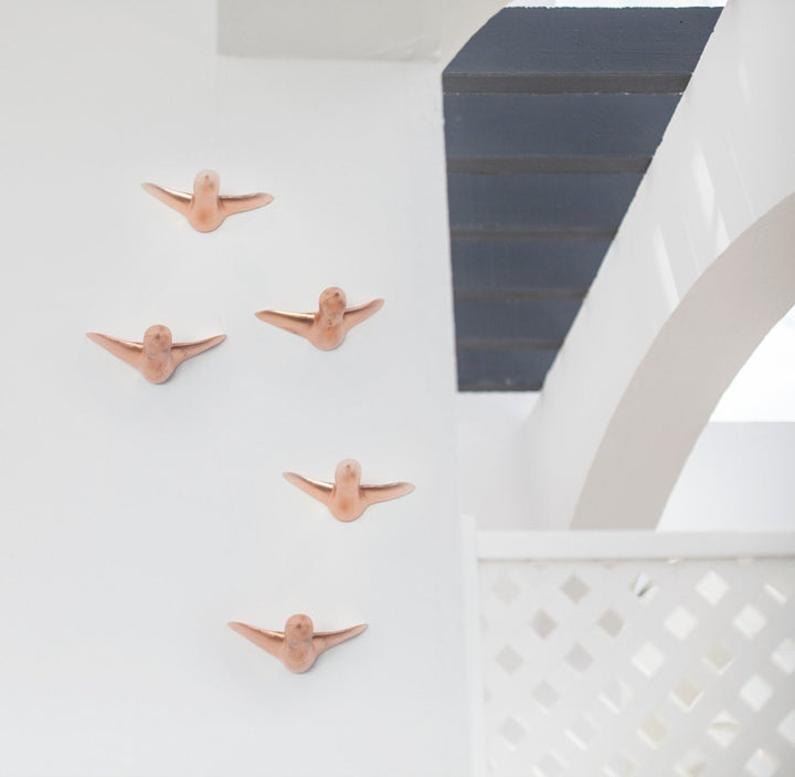 COPPER SWARM - wall hooks - set of 3 - copper | Formpoet