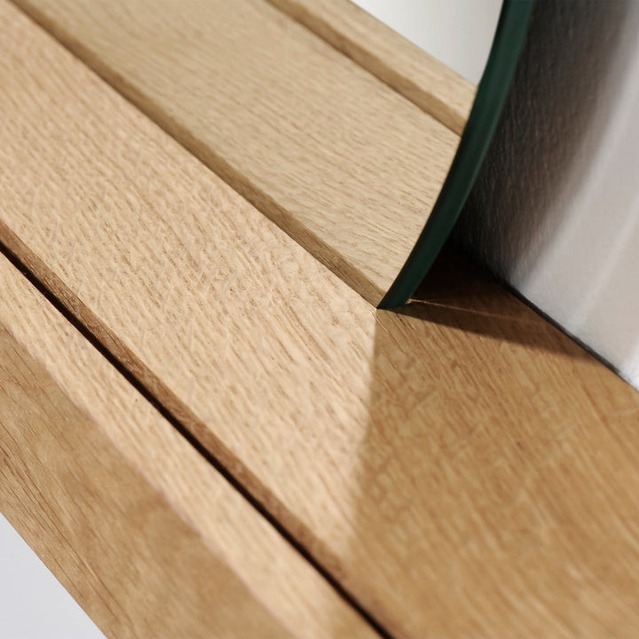 OAK 01 - wall shelf with mirror | weld & co