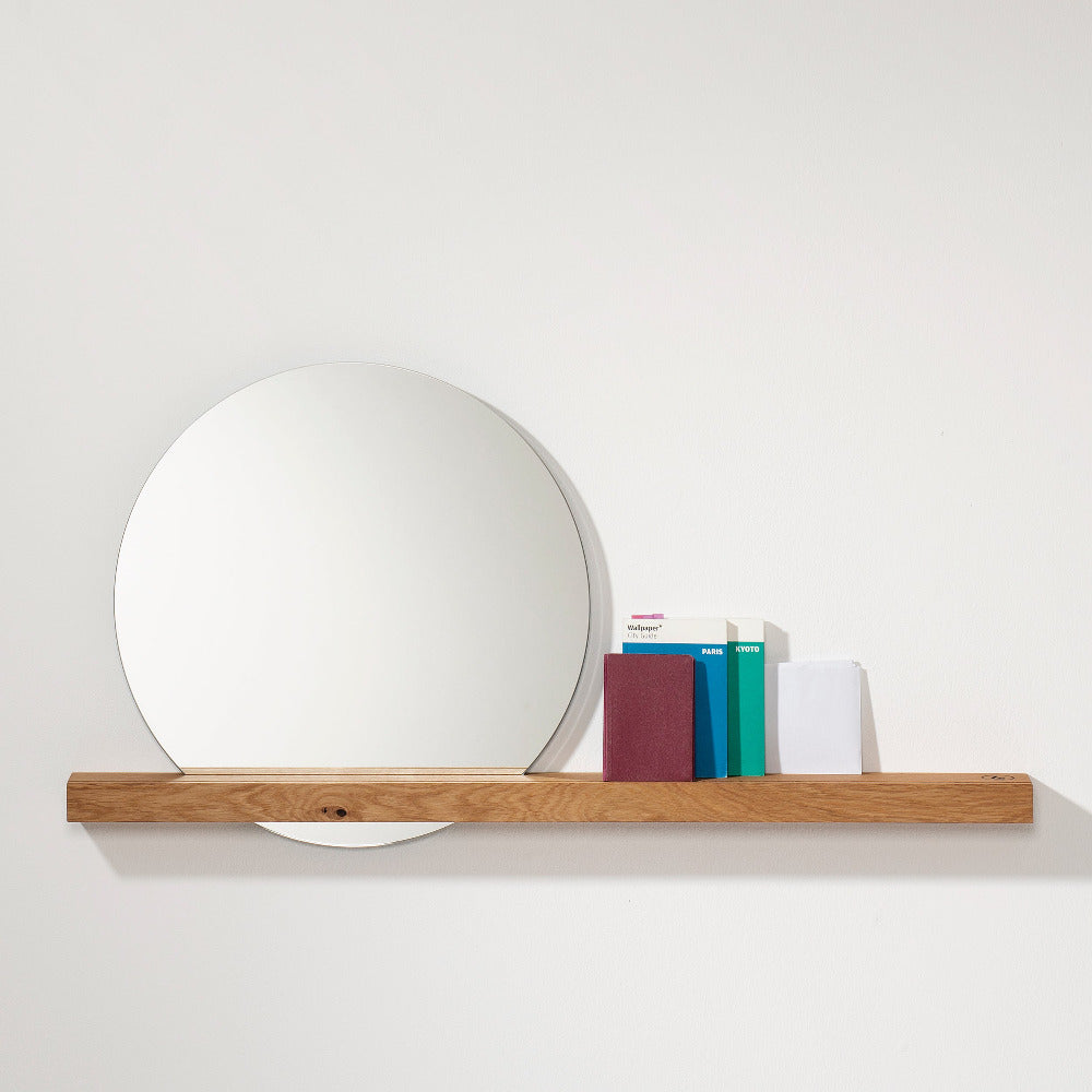 OAK 01 - wall shelf with mirror | weld & co
