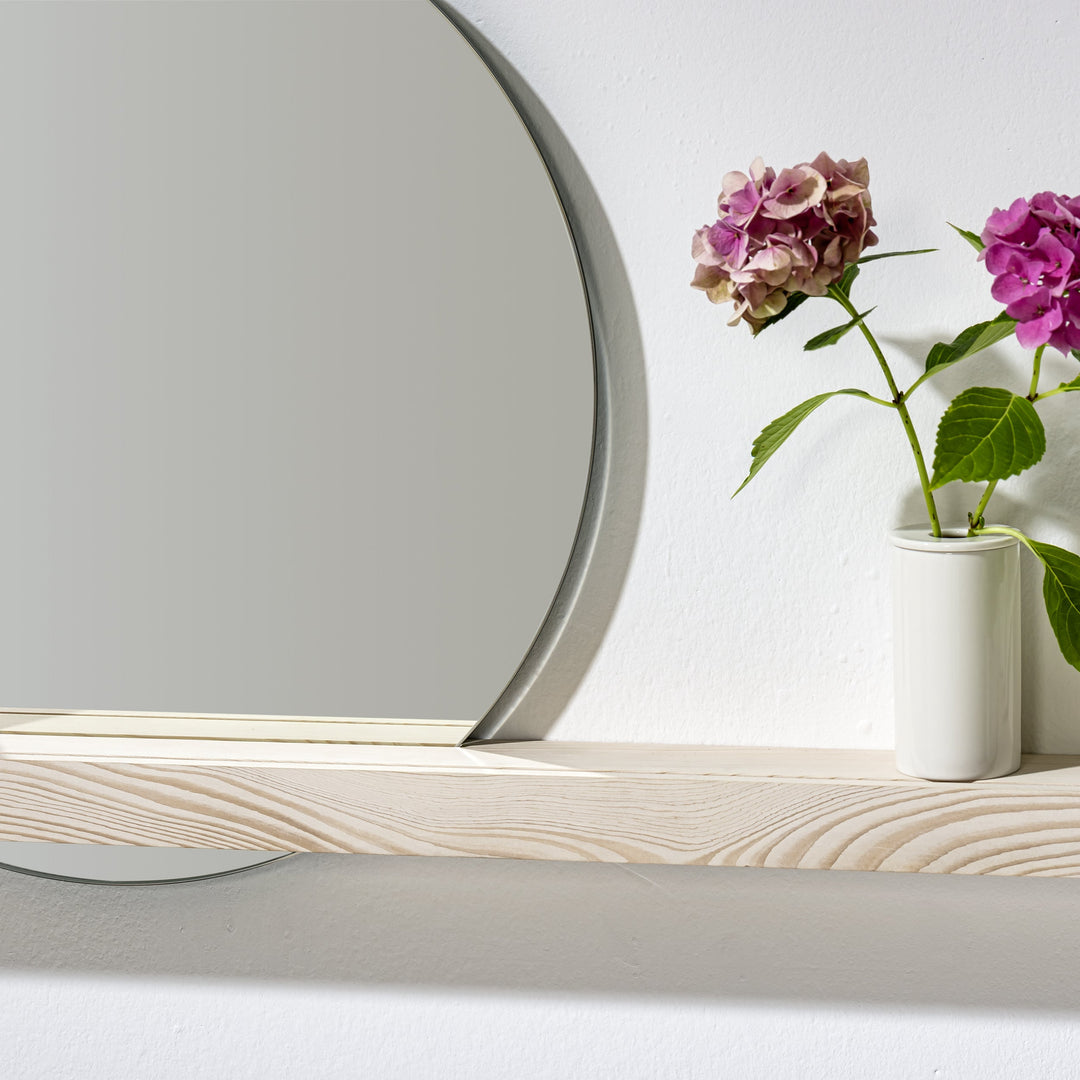 WEISSTANNE 01 - wall Mirror - wall shelf with mirror | weld & co