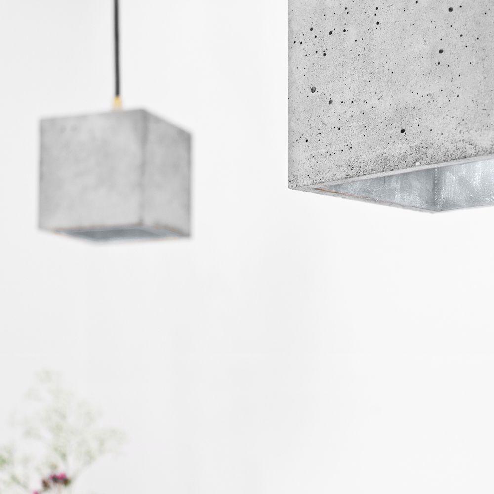 B1 - concrete pendant light - square | GANTlights