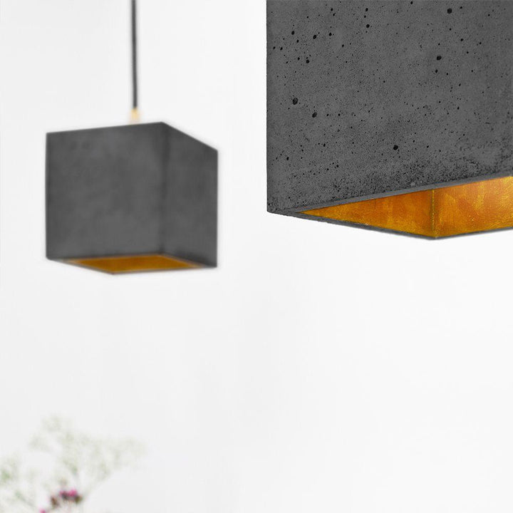 B1 - concrete pendant light - square | GANTlights