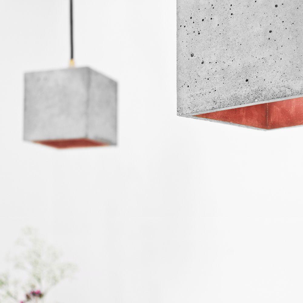 B1 - concrete pendant light - square | GANTlights