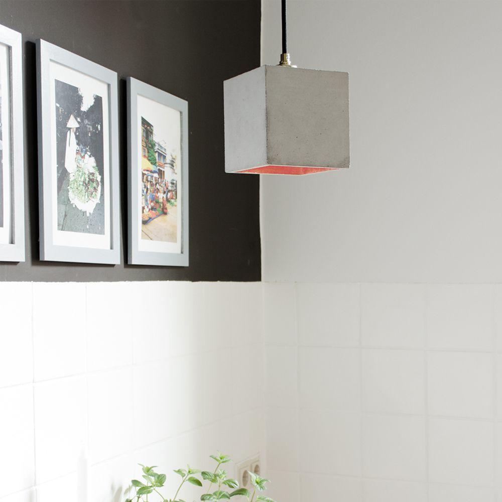 B1 - concrete pendant light - square | GANTlights