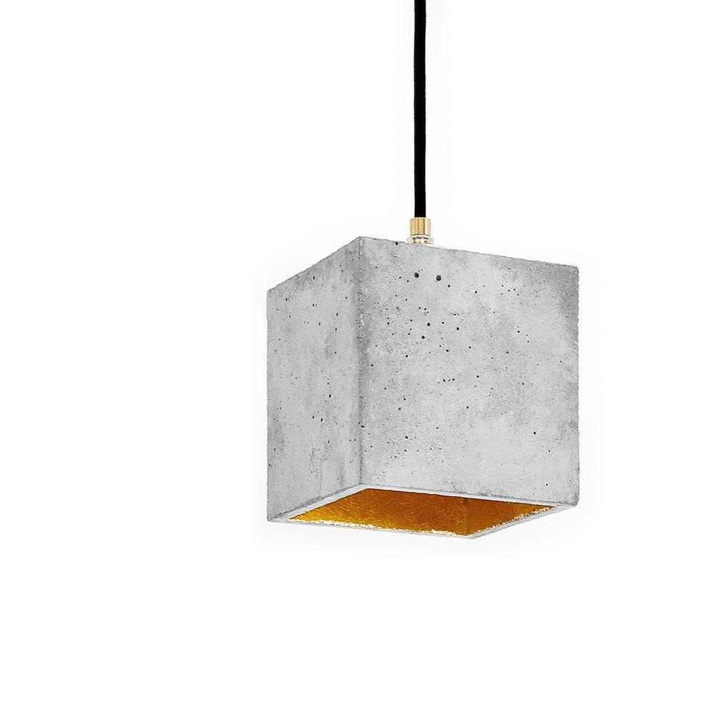 B1 - concrete pendant light - square | GANTlights