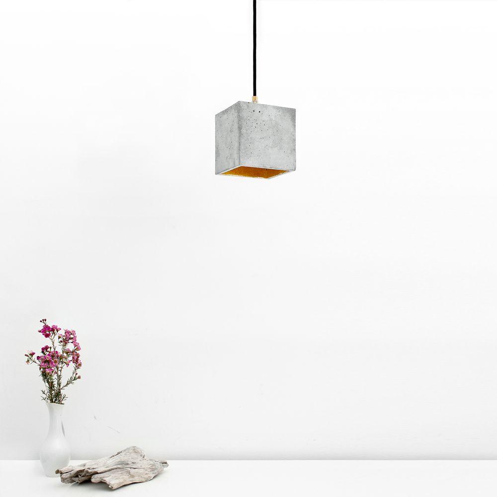 B1 - concrete pendant light - square | GANTlights