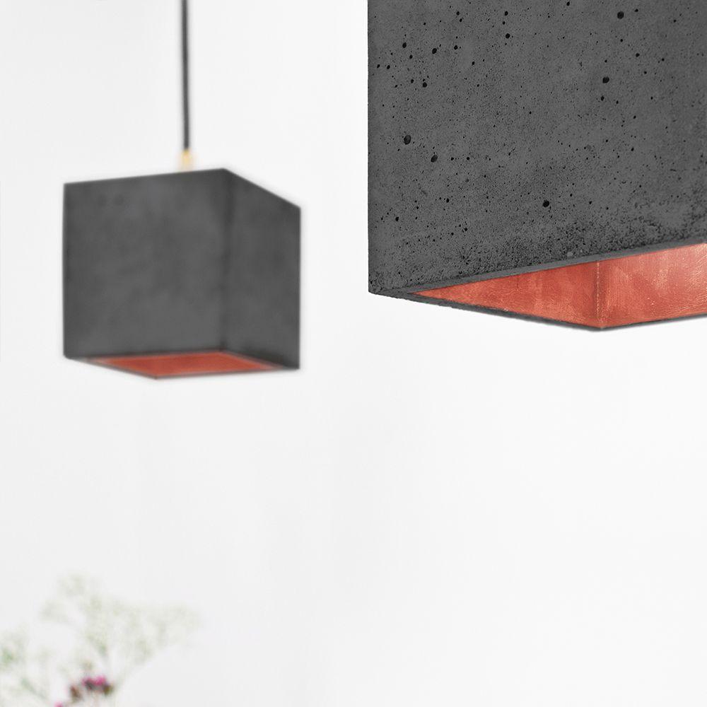 B1 - concrete pendant light - square | GANTlights