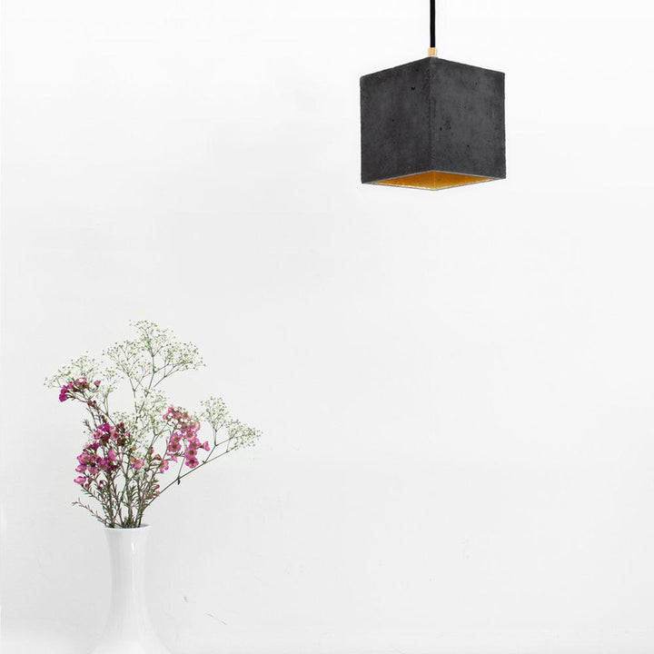 B1 - concrete pendant light - square | GANTlights