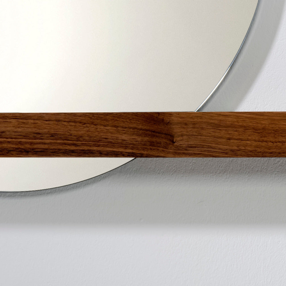 WALNUT 01 - Wall mirror - Wall shelf with mirror | weld & co