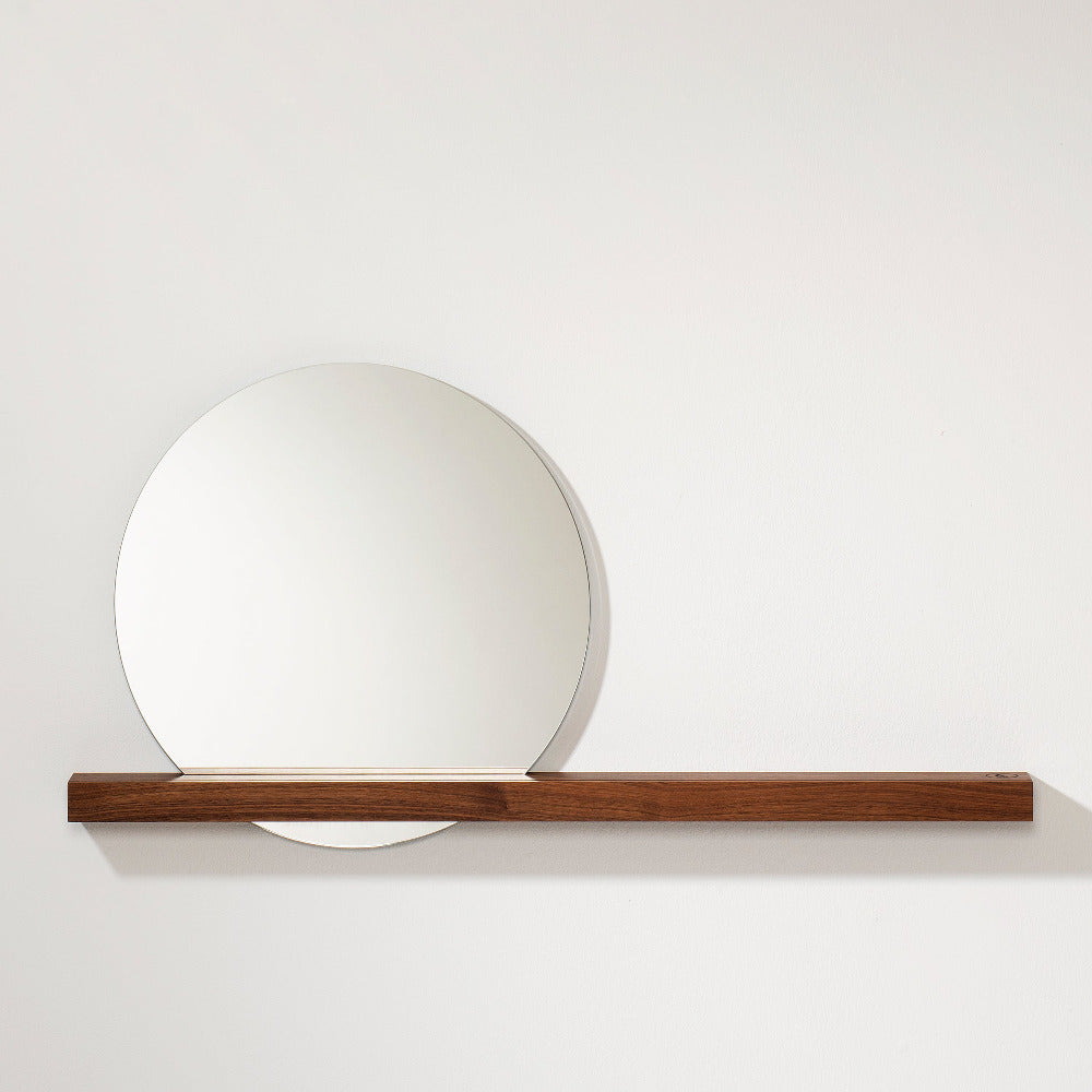 WALNUT 01 - Wall mirror - Wall shelf with mirror | weld & co