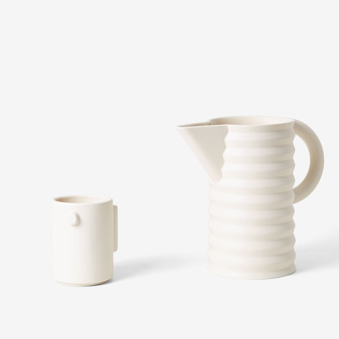 PLEATED PITCHER | WATER CARAFE KARAFFE | High Gloss | Areaware