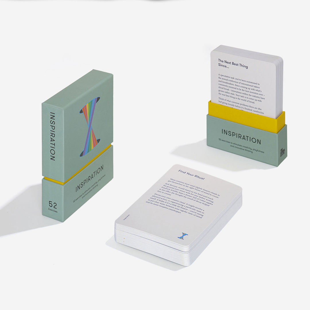 INSPIRATION CARD SET | 52 exercises to stimulate INNOVATIVE THINKING | English Edition | The School of Life