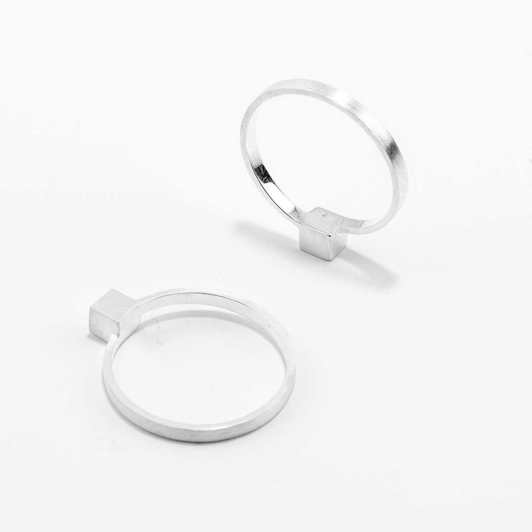 CUBE | 925er Sterling Silber RING | Jonathan Radetz