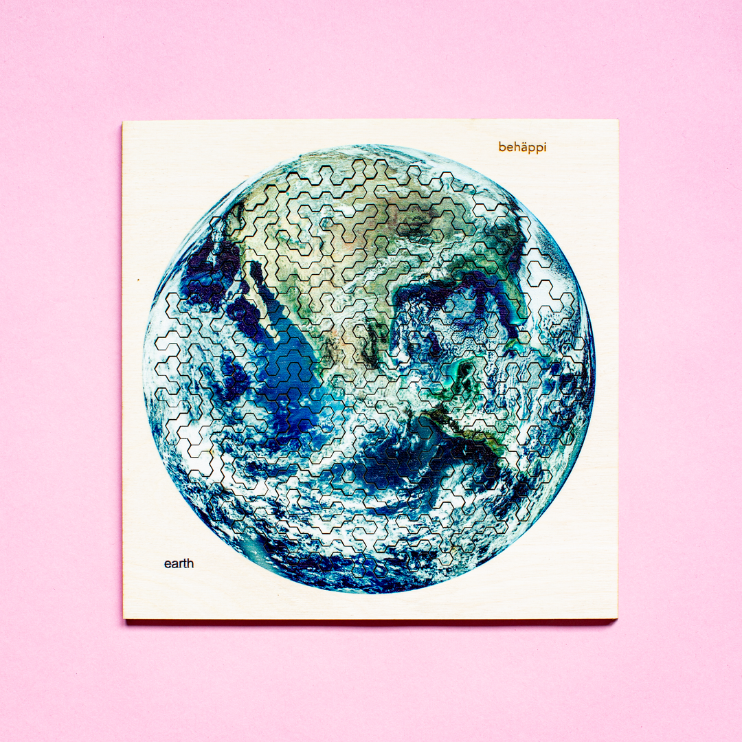 EARTH | Extraordinary Wooden IQ PUZZLES | Planetary Series | Level Hard | Behäppi