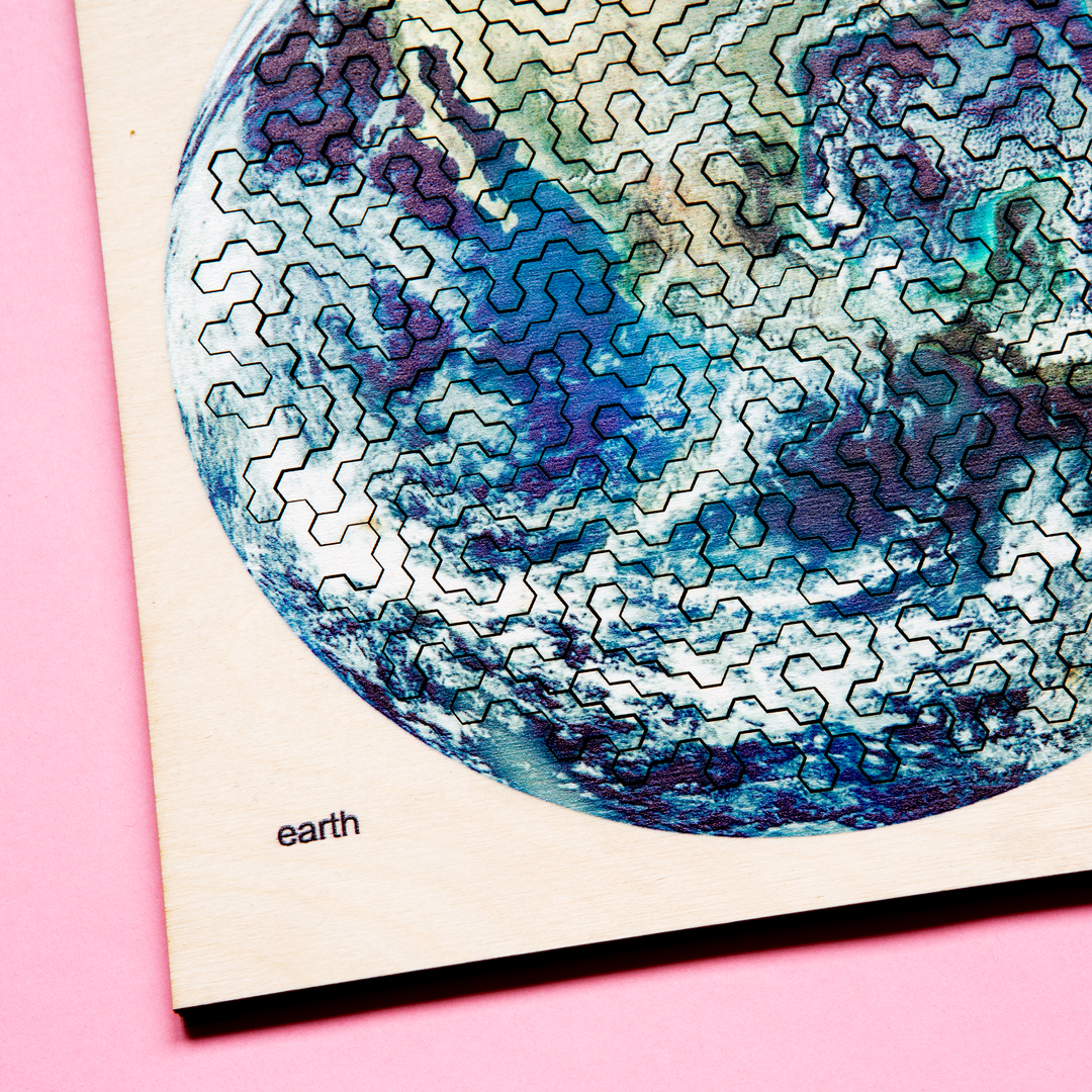 EARTH | Extraordinary Wooden IQ PUZZLES | Planetary Series | Level Hard | Behäppi