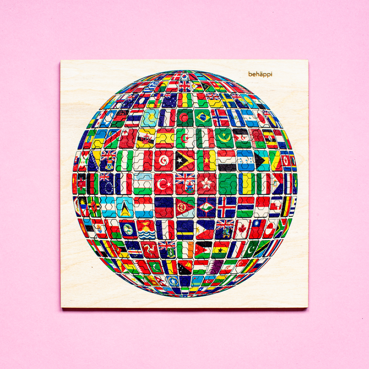 WORLD | Extraordinary Wooden IQ PUZZLES | Planetary Series | Level Hard | Behäppi