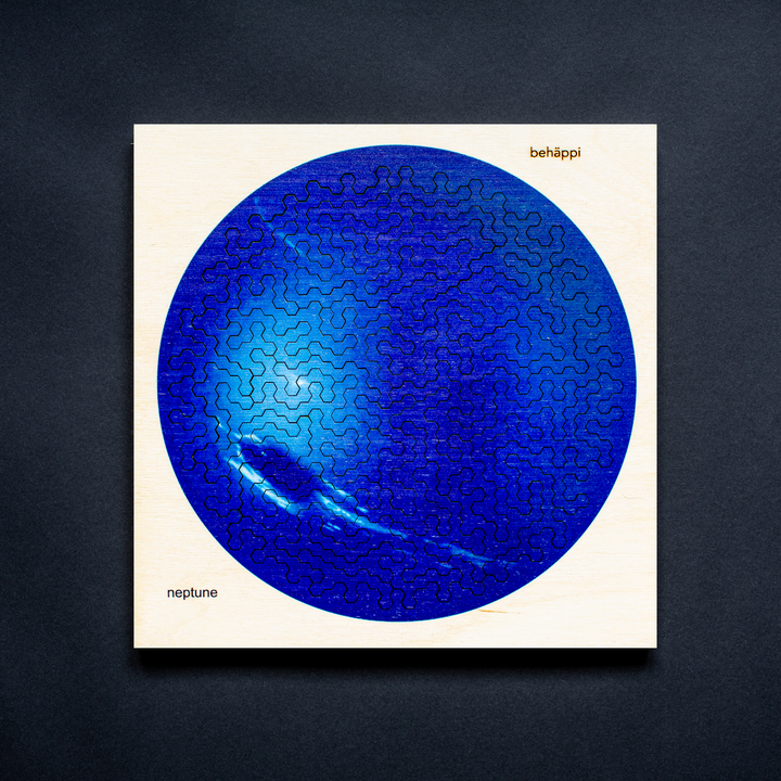 NEPTUN | Extraordinary Wooden IQ PUZZLES | Planetary Series | Level Hard | Behäppi