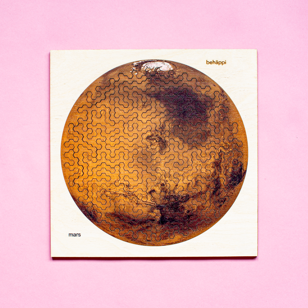 MARS | Extraordinary Wooden IQ PUZZLES | Planetary Series | Level Hard | Behäppi