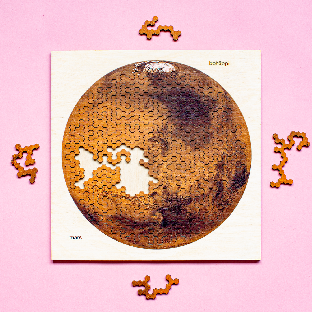 MARS | Extraordinary Wooden IQ PUZZLES | Planetary Series | Level Hard | Behäppi