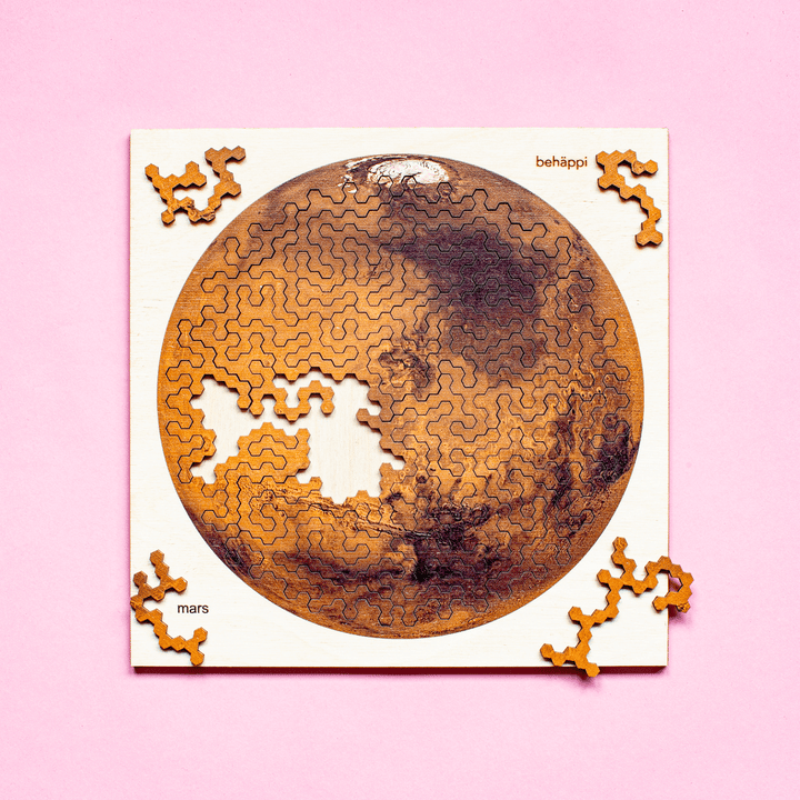 MARS | Extraordinary Wooden IQ PUZZLES | Planetary Series | Level Hard | Behäppi