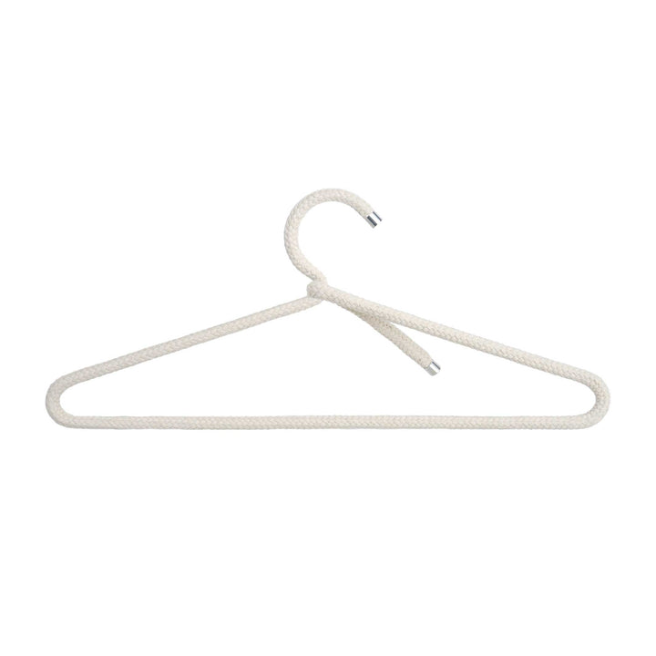 ROPE HANGER Cotton | Naturfarbene Textil-KLEIDERBÜGEL aus Baumwoll-Seil | 3er Set | Peppermint Products