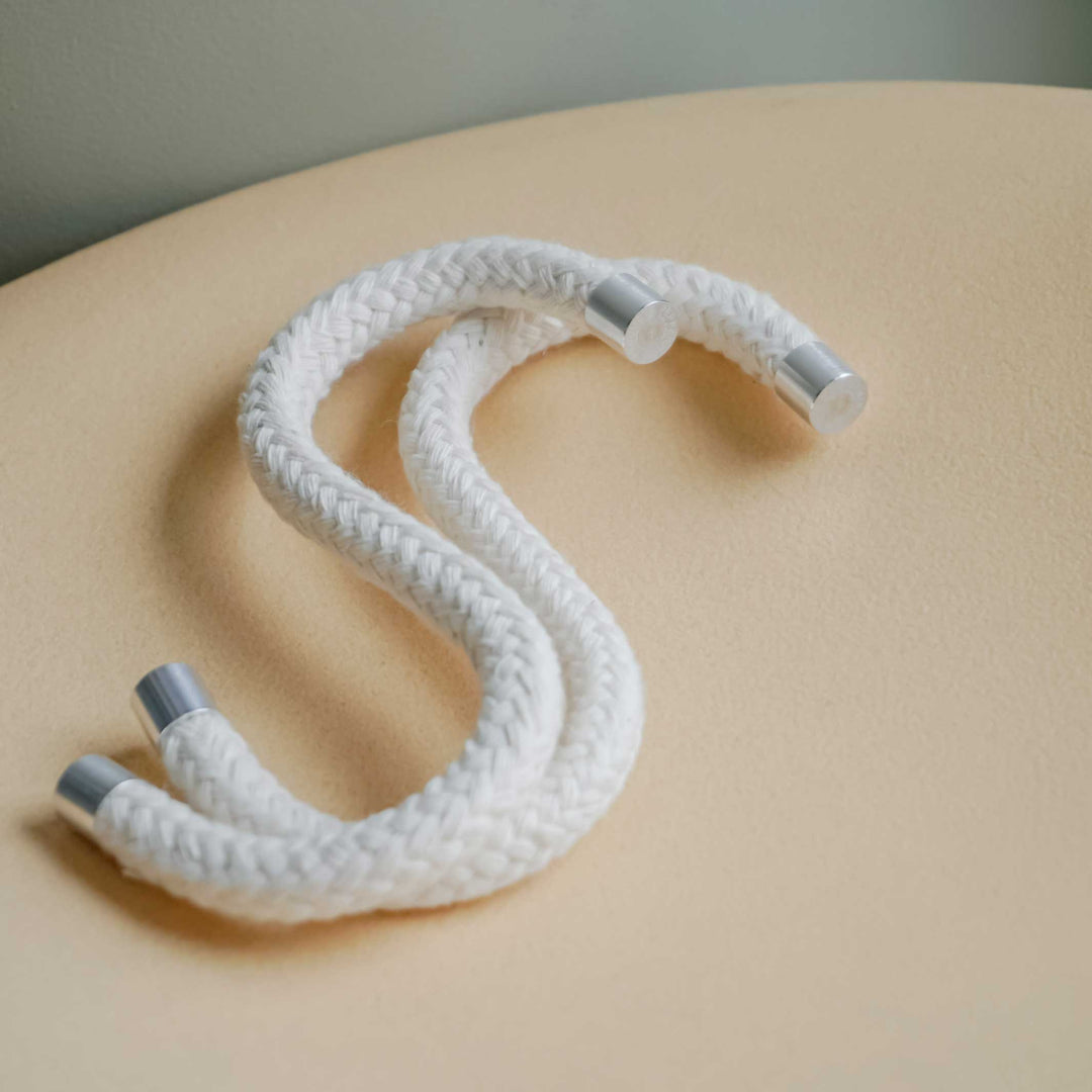 LOOP HOOK Cotton | Natural textile S COAT HOOKS | Set of 5 | Peppermint Products