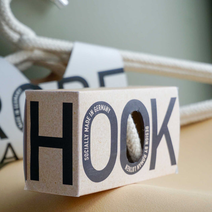 LOOP HOOK Cotton | Natural textile S COAT HOOKS | Set of 5 | Peppermint Products