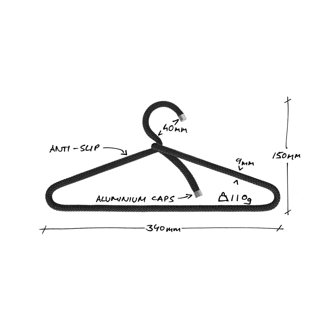 KIDS ROPE HANGER | Textile Hangers for Kids | Set of 3 | Peppermint Products