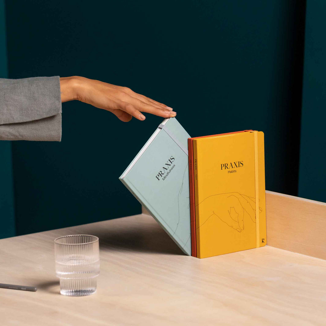 PRAXIS METHOD™️ - 3 englische Tagebücher - Mindfulness, Gratitude & Habits | KarstGoods