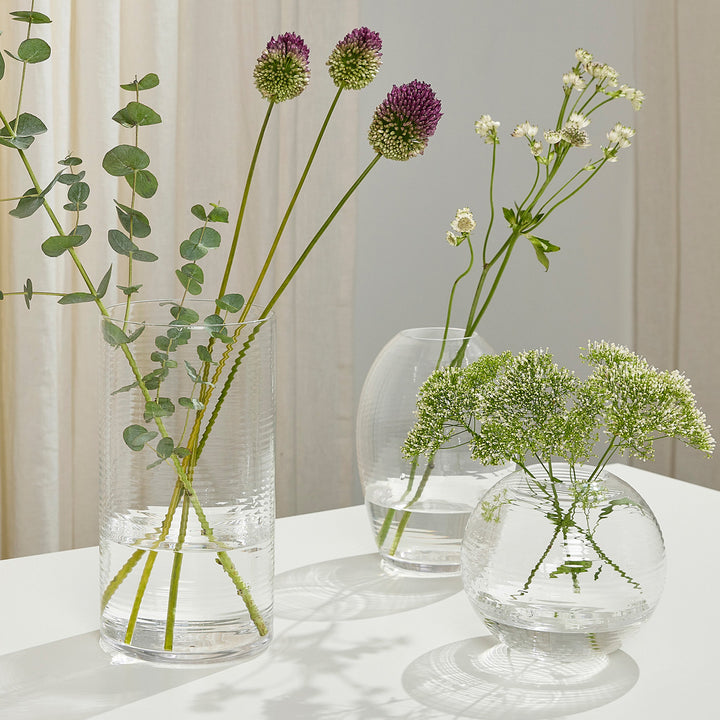 LAINE CYLINDRICAL - zylinderförmige Glas-Vase - H=25 cm | Samuli Helavuo | Spring Copenhagen