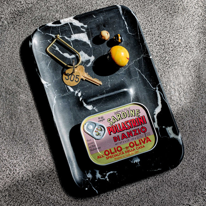 NOCTURN CATCH MARBLE - Black Marquina Catch-All | Craighill