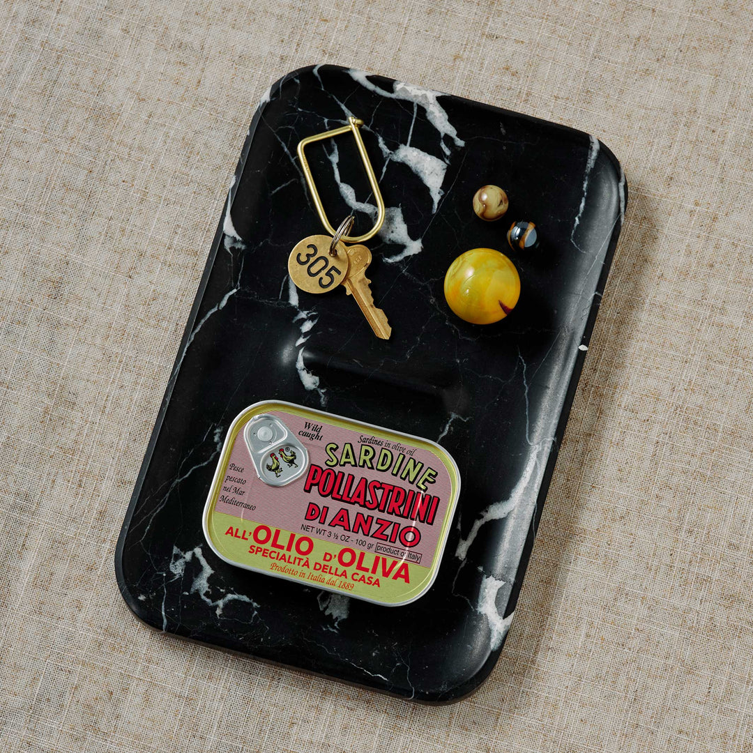 NOCTURN CATCH MARBLE - Black Marquina Catch-All | Craighill