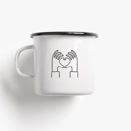LOVE YOU A LATTE - enamel mug | typealive
