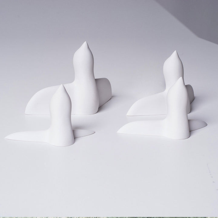 WHITE BIRD SWARM - Decorative Birds - Set of 4 | Formpoet