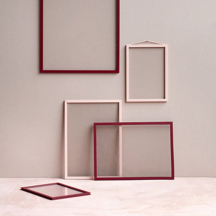 FRAME DEEP RED - picture frame - aluminum | Moebe