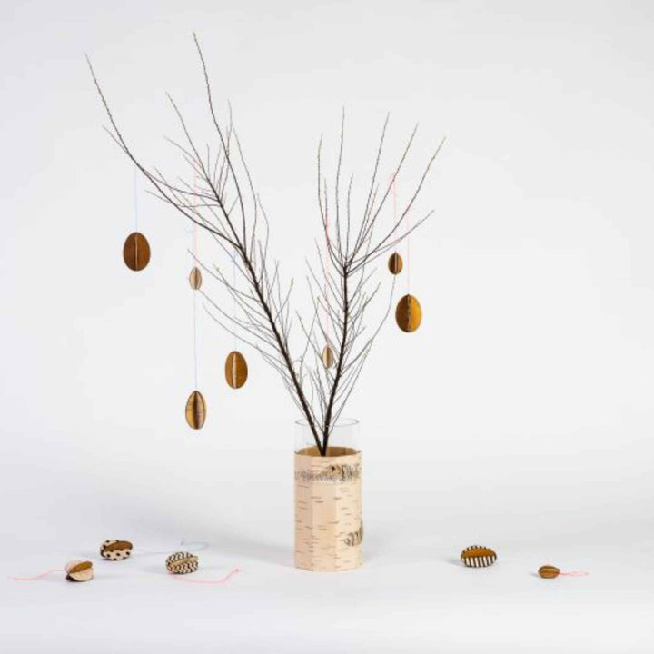 Easter decoration - BIRCH BARK - set of 4 | Moya