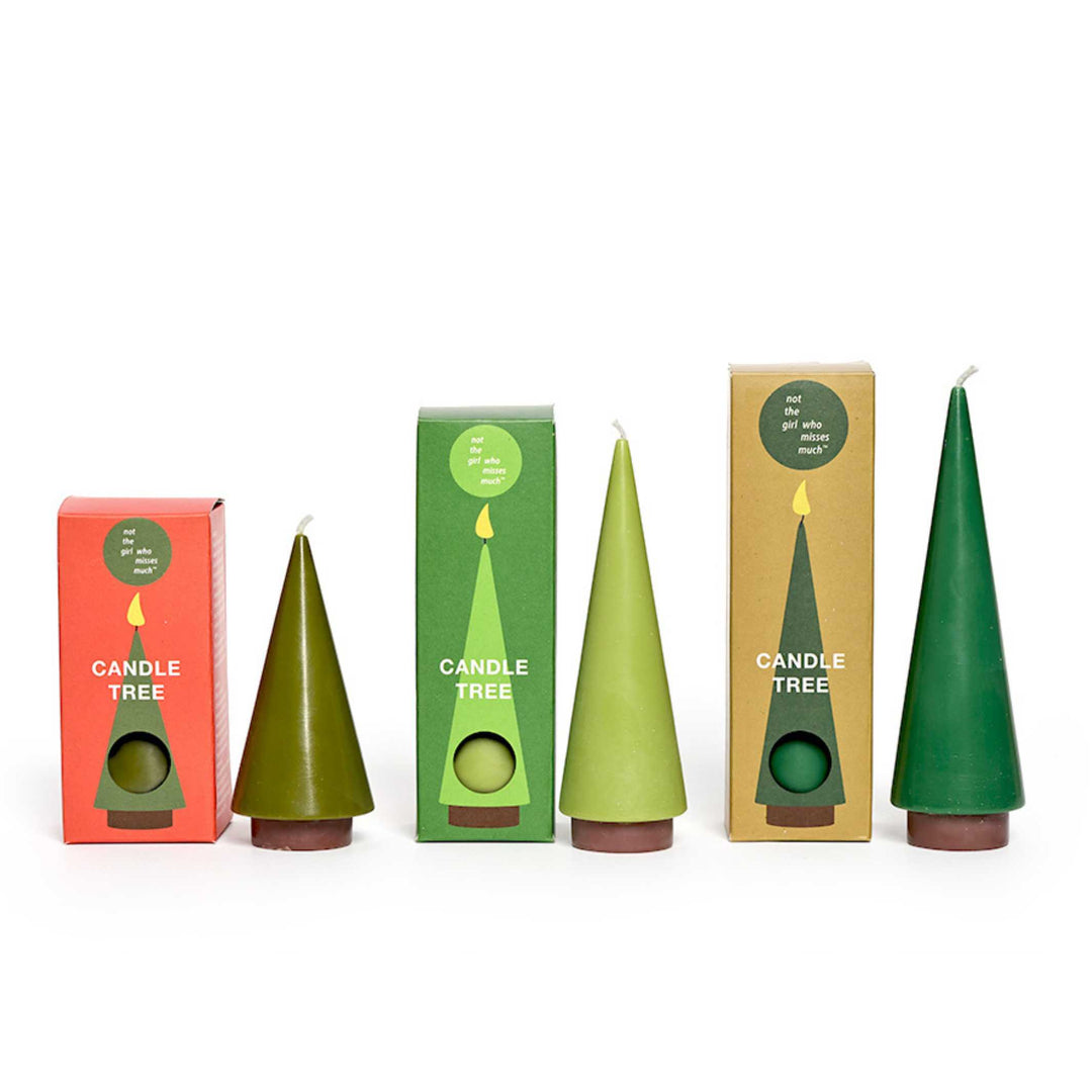CHRISTMAS TREE CANDLE large - Christmas Candle 15 cm high | not the girl who misses a lot