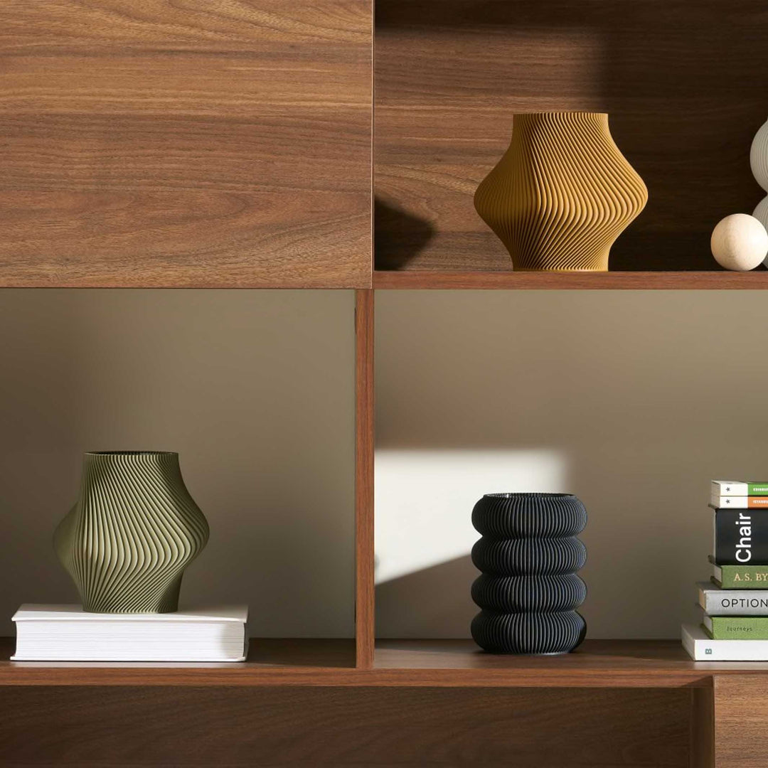 Vase Bloz – Olive · 3D Printed · Inner Vase · 20 cm | Sheyn